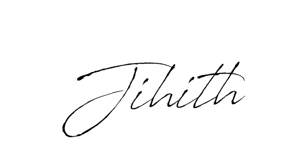Design your own signature with our free online signature maker. With this signature software, you can create a handwritten (Antro_Vectra) signature for name Jihith. Jihith signature style 6 images and pictures png