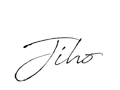 How to make Jiho name signature. Use Antro_Vectra style for creating short signs online. This is the latest handwritten sign. Jiho signature style 6 images and pictures png
