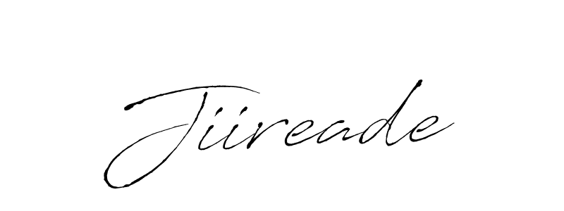 You should practise on your own different ways (Antro_Vectra) to write your name (Jiireade) in signature. don't let someone else do it for you. Jiireade signature style 6 images and pictures png