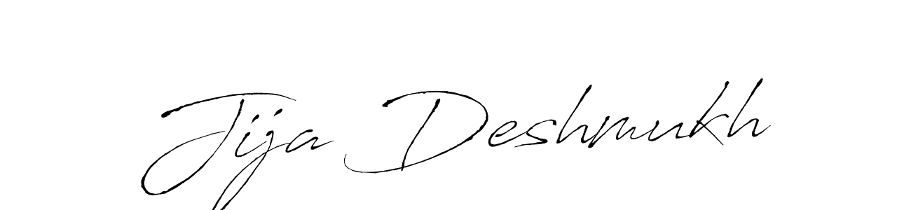 Use a signature maker to create a handwritten signature online. With this signature software, you can design (Antro_Vectra) your own signature for name Jija Deshmukh. Jija Deshmukh signature style 6 images and pictures png