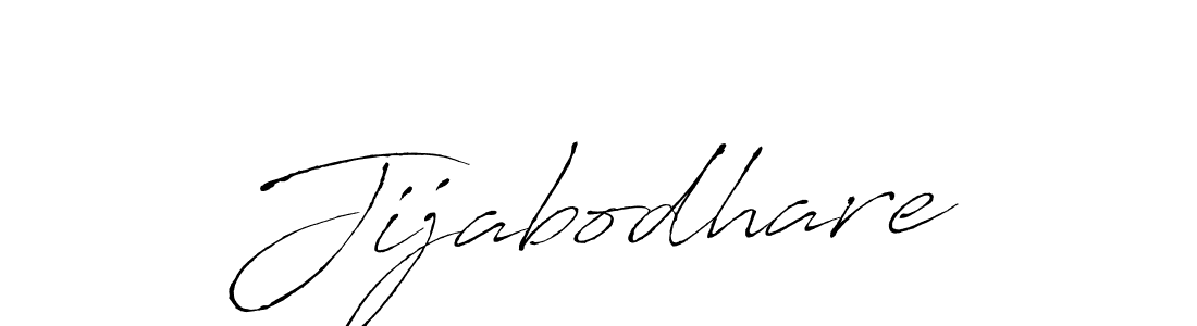 Design your own signature with our free online signature maker. With this signature software, you can create a handwritten (Antro_Vectra) signature for name Jijabodhare. Jijabodhare signature style 6 images and pictures png