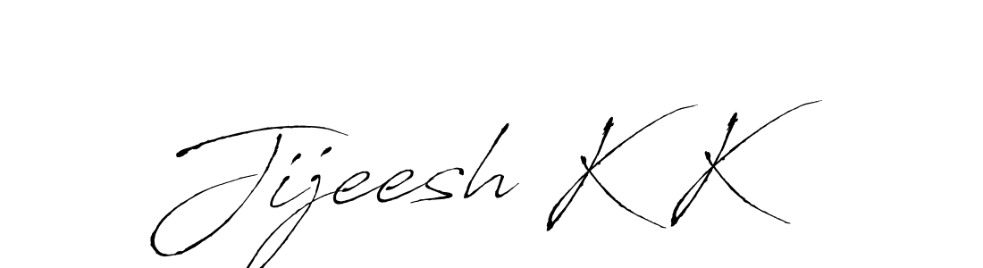 Jijeesh K K stylish signature style. Best Handwritten Sign (Antro_Vectra) for my name. Handwritten Signature Collection Ideas for my name Jijeesh K K. Jijeesh K K signature style 6 images and pictures png