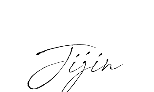 Jijin stylish signature style. Best Handwritten Sign (Antro_Vectra) for my name. Handwritten Signature Collection Ideas for my name Jijin. Jijin signature style 6 images and pictures png