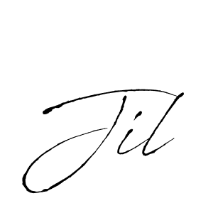 How to make Jil signature? Antro_Vectra is a professional autograph style. Create handwritten signature for Jil name. Jil signature style 6 images and pictures png