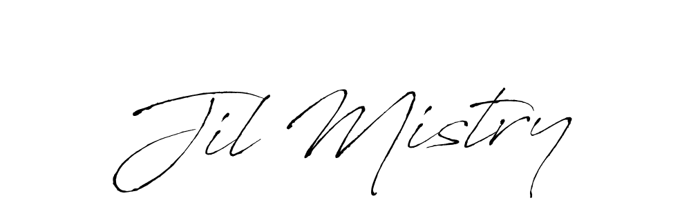 Design your own signature with our free online signature maker. With this signature software, you can create a handwritten (Antro_Vectra) signature for name Jil Mistry. Jil Mistry signature style 6 images and pictures png