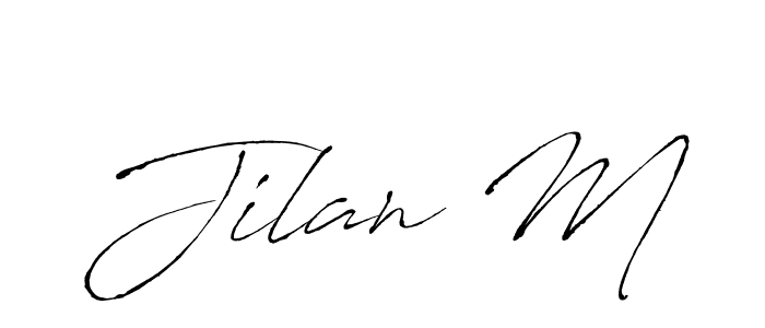 Once you've used our free online signature maker to create your best signature Antro_Vectra style, it's time to enjoy all of the benefits that Jilan M name signing documents. Jilan M signature style 6 images and pictures png