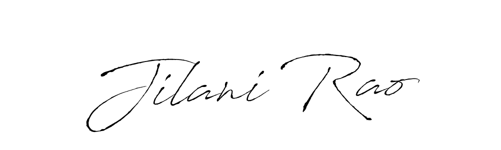 Jilani Rao stylish signature style. Best Handwritten Sign (Antro_Vectra) for my name. Handwritten Signature Collection Ideas for my name Jilani Rao. Jilani Rao signature style 6 images and pictures png