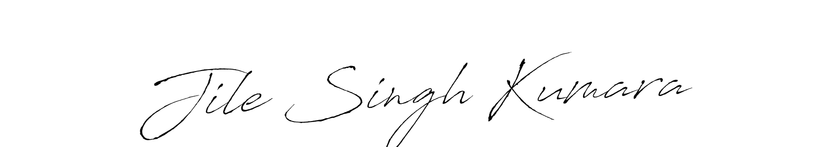 The best way (Antro_Vectra) to make a short signature is to pick only two or three words in your name. The name Jile Singh Kumara include a total of six letters. For converting this name. Jile Singh Kumara signature style 6 images and pictures png