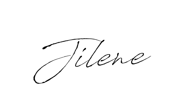 Jilene stylish signature style. Best Handwritten Sign (Antro_Vectra) for my name. Handwritten Signature Collection Ideas for my name Jilene. Jilene signature style 6 images and pictures png