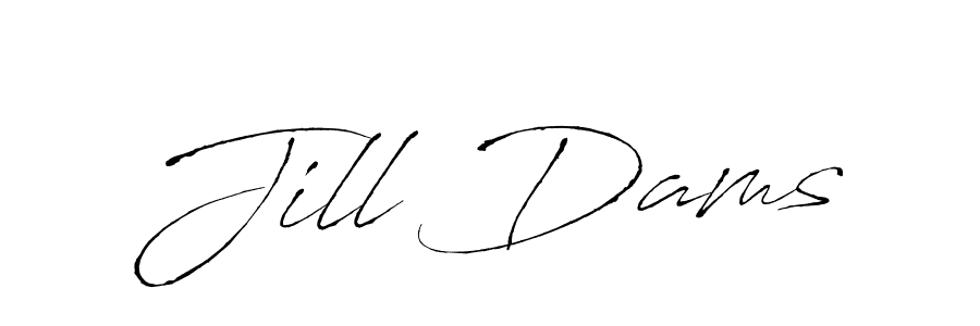 You should practise on your own different ways (Antro_Vectra) to write your name (Jill Dams) in signature. don't let someone else do it for you. Jill Dams signature style 6 images and pictures png