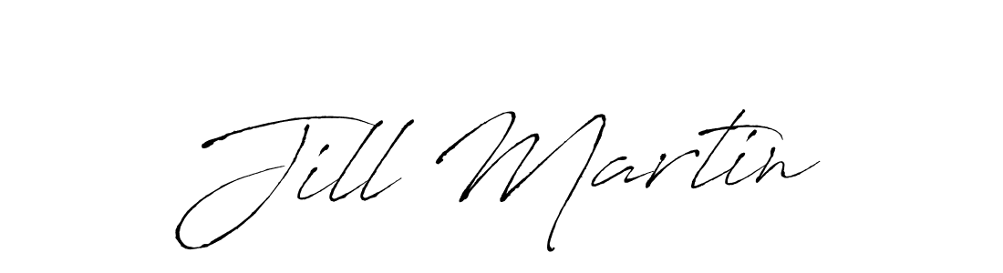 Design your own signature with our free online signature maker. With this signature software, you can create a handwritten (Antro_Vectra) signature for name Jill Martin. Jill Martin signature style 6 images and pictures png