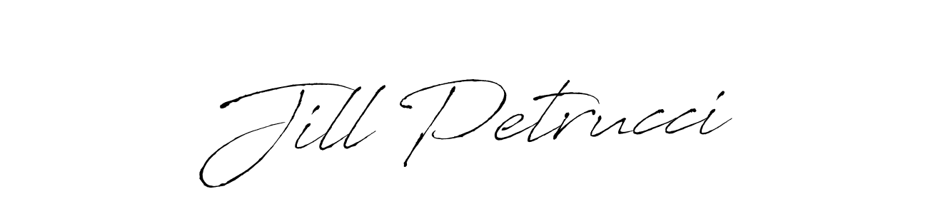 Create a beautiful signature design for name Jill Petrucci. With this signature (Antro_Vectra) fonts, you can make a handwritten signature for free. Jill Petrucci signature style 6 images and pictures png