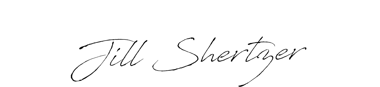 Make a beautiful signature design for name Jill Shertzer. With this signature (Antro_Vectra) style, you can create a handwritten signature for free. Jill Shertzer signature style 6 images and pictures png