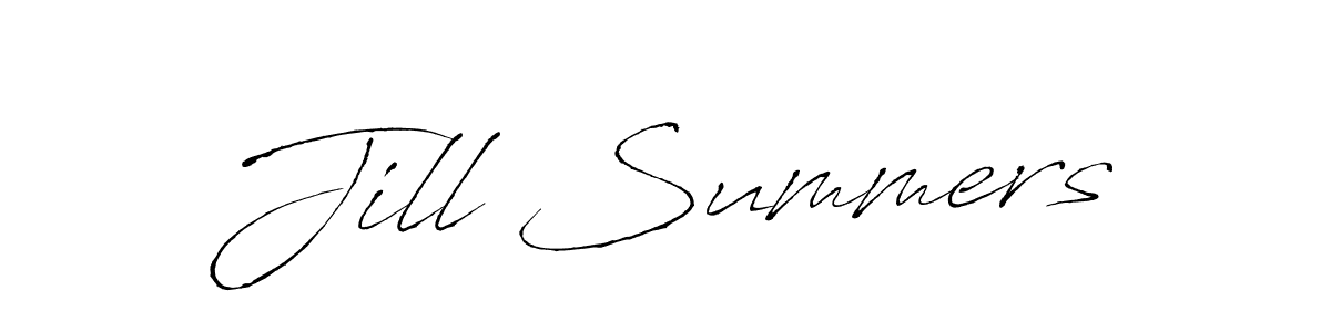 Use a signature maker to create a handwritten signature online. With this signature software, you can design (Antro_Vectra) your own signature for name Jill Summers. Jill Summers signature style 6 images and pictures png