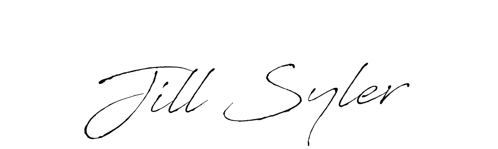 Make a beautiful signature design for name Jill Syler. With this signature (Antro_Vectra) style, you can create a handwritten signature for free. Jill Syler signature style 6 images and pictures png