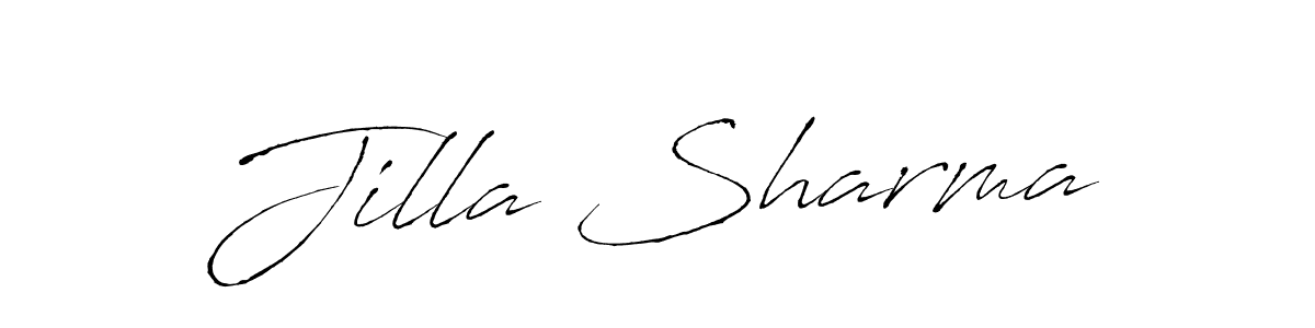 Also You can easily find your signature by using the search form. We will create Jilla Sharma name handwritten signature images for you free of cost using Antro_Vectra sign style. Jilla Sharma signature style 6 images and pictures png