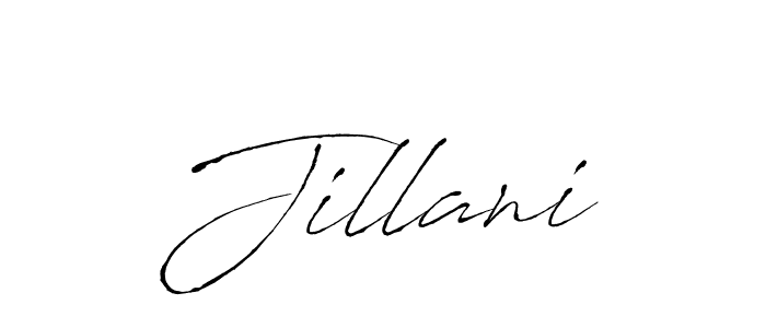 How to make Jillani signature? Antro_Vectra is a professional autograph style. Create handwritten signature for Jillani name. Jillani signature style 6 images and pictures png