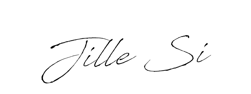 if you are searching for the best signature style for your name Jille Si. so please give up your signature search. here we have designed multiple signature styles  using Antro_Vectra. Jille Si signature style 6 images and pictures png