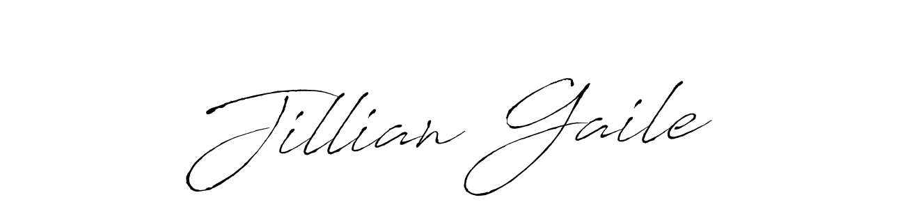 Jillian Gaile stylish signature style. Best Handwritten Sign (Antro_Vectra) for my name. Handwritten Signature Collection Ideas for my name Jillian Gaile. Jillian Gaile signature style 6 images and pictures png