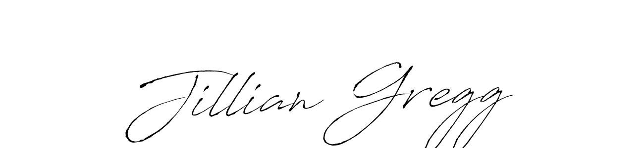 Create a beautiful signature design for name Jillian Gregg. With this signature (Antro_Vectra) fonts, you can make a handwritten signature for free. Jillian Gregg signature style 6 images and pictures png