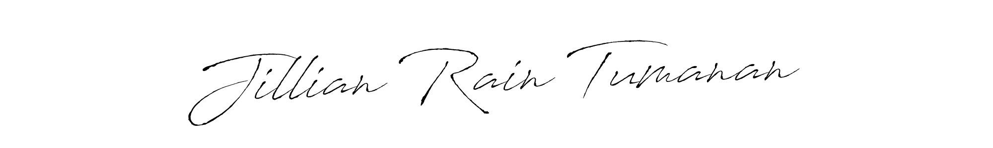 Jillian Rain Tumanan stylish signature style. Best Handwritten Sign (Antro_Vectra) for my name. Handwritten Signature Collection Ideas for my name Jillian Rain Tumanan. Jillian Rain Tumanan signature style 6 images and pictures png