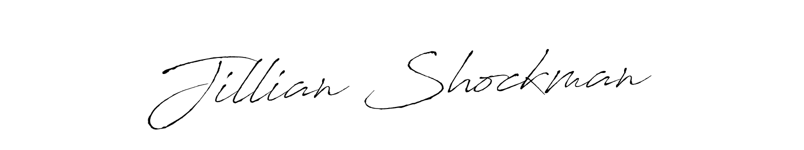 Use a signature maker to create a handwritten signature online. With this signature software, you can design (Antro_Vectra) your own signature for name Jillian Shockman. Jillian Shockman signature style 6 images and pictures png