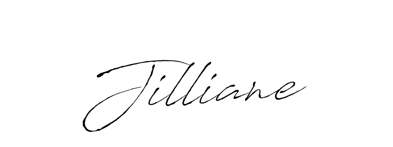 How to make Jilliane signature? Antro_Vectra is a professional autograph style. Create handwritten signature for Jilliane name. Jilliane signature style 6 images and pictures png