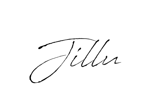 Jillu stylish signature style. Best Handwritten Sign (Antro_Vectra) for my name. Handwritten Signature Collection Ideas for my name Jillu. Jillu signature style 6 images and pictures png