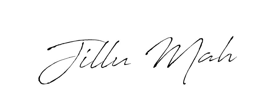 Jillu Mah stylish signature style. Best Handwritten Sign (Antro_Vectra) for my name. Handwritten Signature Collection Ideas for my name Jillu Mah. Jillu Mah signature style 6 images and pictures png