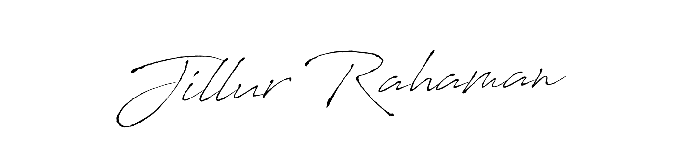 How to make Jillur Rahaman signature? Antro_Vectra is a professional autograph style. Create handwritten signature for Jillur Rahaman name. Jillur Rahaman signature style 6 images and pictures png