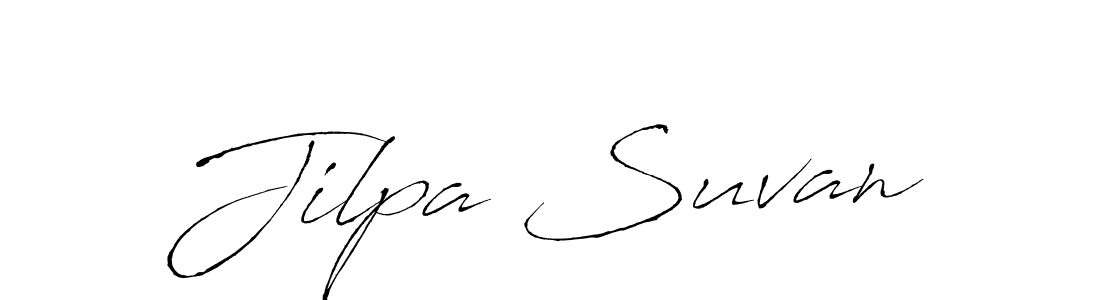 How to make Jilpa Suvan signature? Antro_Vectra is a professional autograph style. Create handwritten signature for Jilpa Suvan name. Jilpa Suvan signature style 6 images and pictures png