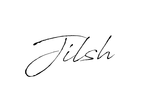 Use a signature maker to create a handwritten signature online. With this signature software, you can design (Antro_Vectra) your own signature for name Jilsh. Jilsh signature style 6 images and pictures png