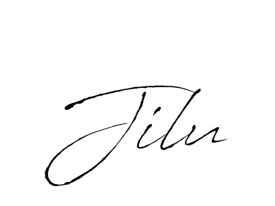 Create a beautiful signature design for name Jilu. With this signature (Antro_Vectra) fonts, you can make a handwritten signature for free. Jilu signature style 6 images and pictures png