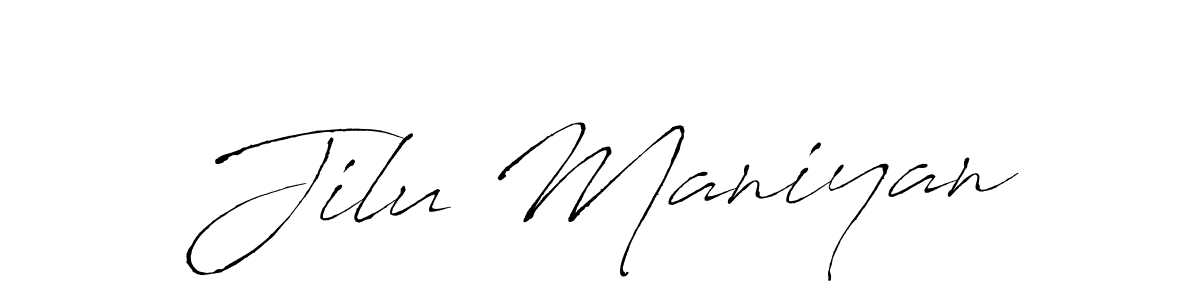 This is the best signature style for the Jilu Maniyan name. Also you like these signature font (Antro_Vectra). Mix name signature. Jilu Maniyan signature style 6 images and pictures png