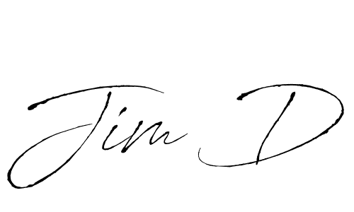 Jim D stylish signature style. Best Handwritten Sign (Antro_Vectra) for my name. Handwritten Signature Collection Ideas for my name Jim D. Jim D signature style 6 images and pictures png