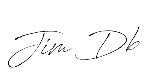 You should practise on your own different ways (Antro_Vectra) to write your name (Jim Db) in signature. don't let someone else do it for you. Jim Db signature style 6 images and pictures png