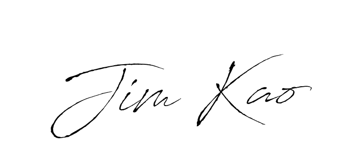 Antro_Vectra is a professional signature style that is perfect for those who want to add a touch of class to their signature. It is also a great choice for those who want to make their signature more unique. Get Jim Kao name to fancy signature for free. Jim Kao signature style 6 images and pictures png