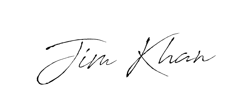 Make a beautiful signature design for name Jim Khan. With this signature (Antro_Vectra) style, you can create a handwritten signature for free. Jim Khan signature style 6 images and pictures png