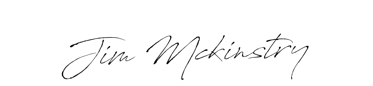 Jim Mckinstry stylish signature style. Best Handwritten Sign (Antro_Vectra) for my name. Handwritten Signature Collection Ideas for my name Jim Mckinstry. Jim Mckinstry signature style 6 images and pictures png