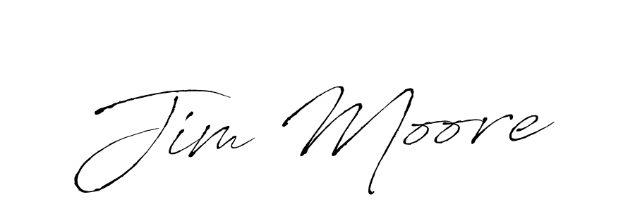 Jim Moore stylish signature style. Best Handwritten Sign (Antro_Vectra) for my name. Handwritten Signature Collection Ideas for my name Jim Moore. Jim Moore signature style 6 images and pictures png