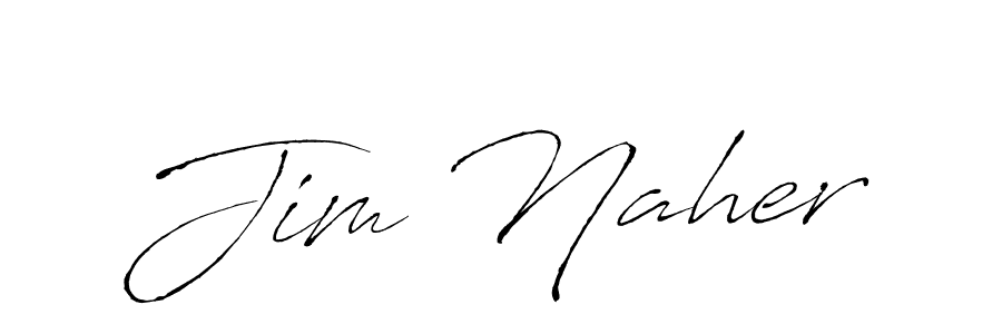 Make a beautiful signature design for name Jim Naher. With this signature (Antro_Vectra) style, you can create a handwritten signature for free. Jim Naher signature style 6 images and pictures png