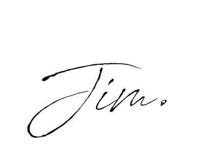 Make a beautiful signature design for name Jim.. With this signature (Antro_Vectra) style, you can create a handwritten signature for free. Jim. signature style 6 images and pictures png