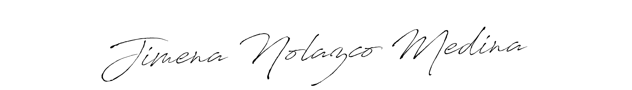 Make a short Jimena Nolazco Medina signature style. Manage your documents anywhere anytime using Antro_Vectra. Create and add eSignatures, submit forms, share and send files easily. Jimena Nolazco Medina signature style 6 images and pictures png