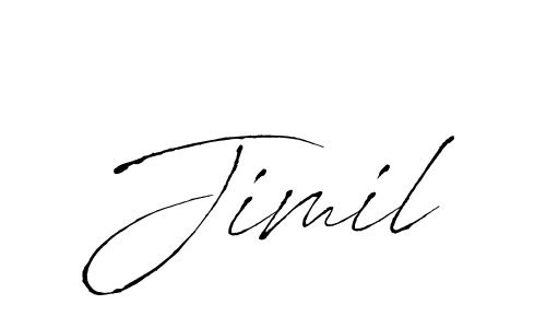 How to make Jimil name signature. Use Antro_Vectra style for creating short signs online. This is the latest handwritten sign. Jimil signature style 6 images and pictures png