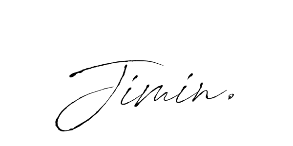 Make a beautiful signature design for name Jimin.. With this signature (Antro_Vectra) style, you can create a handwritten signature for free. Jimin. signature style 6 images and pictures png