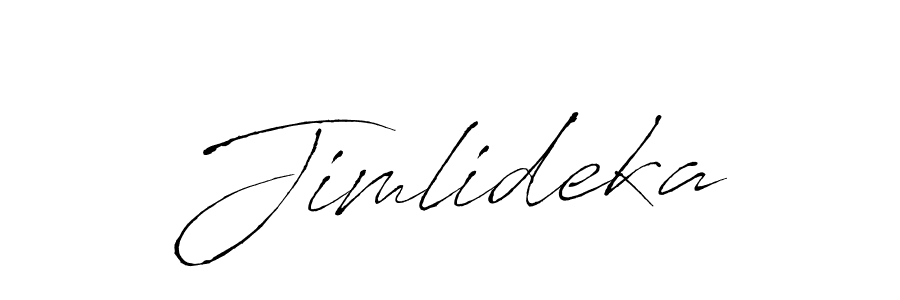 Design your own signature with our free online signature maker. With this signature software, you can create a handwritten (Antro_Vectra) signature for name Jimlideka. Jimlideka signature style 6 images and pictures png