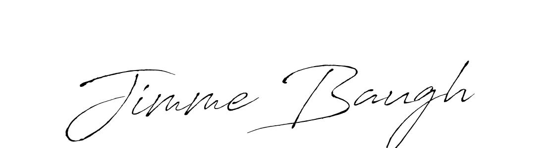 How to make Jimme Baugh name signature. Use Antro_Vectra style for creating short signs online. This is the latest handwritten sign. Jimme Baugh signature style 6 images and pictures png