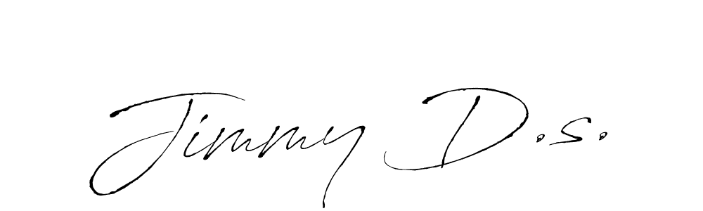 Design your own signature with our free online signature maker. With this signature software, you can create a handwritten (Antro_Vectra) signature for name Jimmy D.s.. Jimmy D.s. signature style 6 images and pictures png