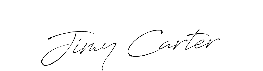 Design your own signature with our free online signature maker. With this signature software, you can create a handwritten (Antro_Vectra) signature for name Jimy Carter. Jimy Carter signature style 6 images and pictures png