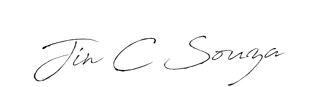 The best way (Antro_Vectra) to make a short signature is to pick only two or three words in your name. The name Jin C Souza include a total of six letters. For converting this name. Jin C Souza signature style 6 images and pictures png